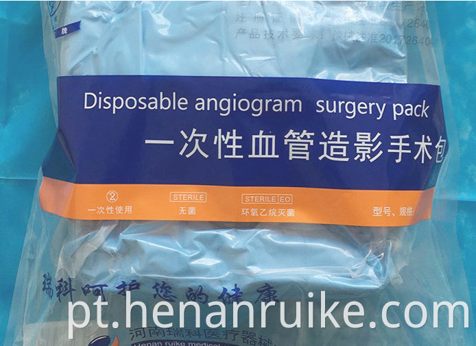 Disposable angiography surgery kit